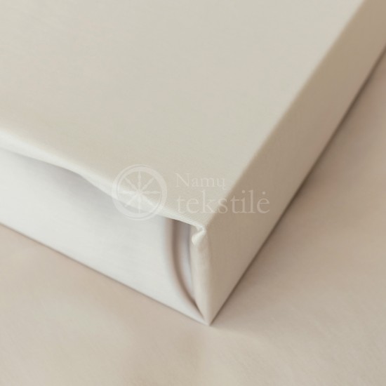 Satin fitted sheets (BEIGE)